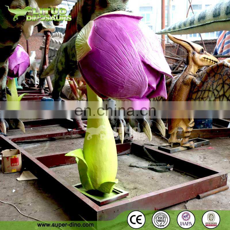 High Simulation Animatronic Flower for Theme Park Decoration