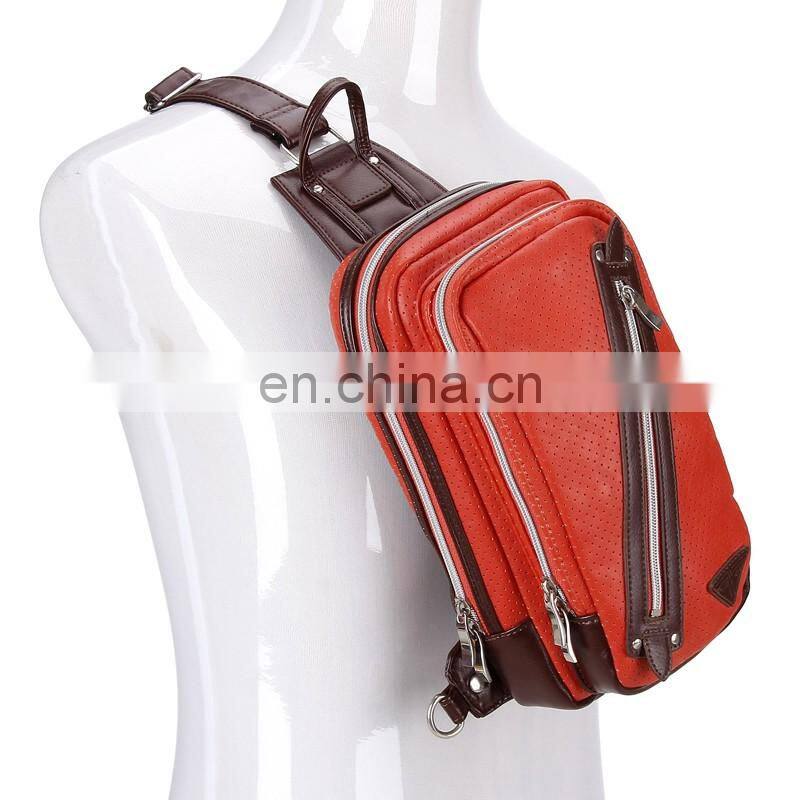 practical trendy fishing mens leather sling bag