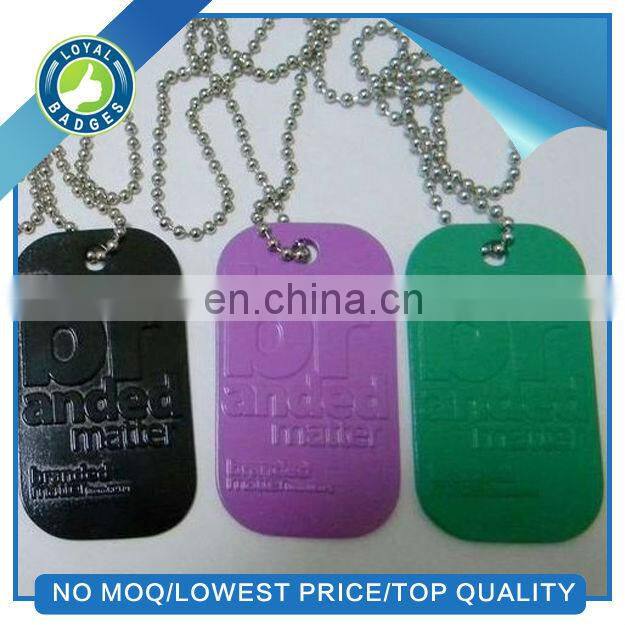 custom printed aluminum dog tag