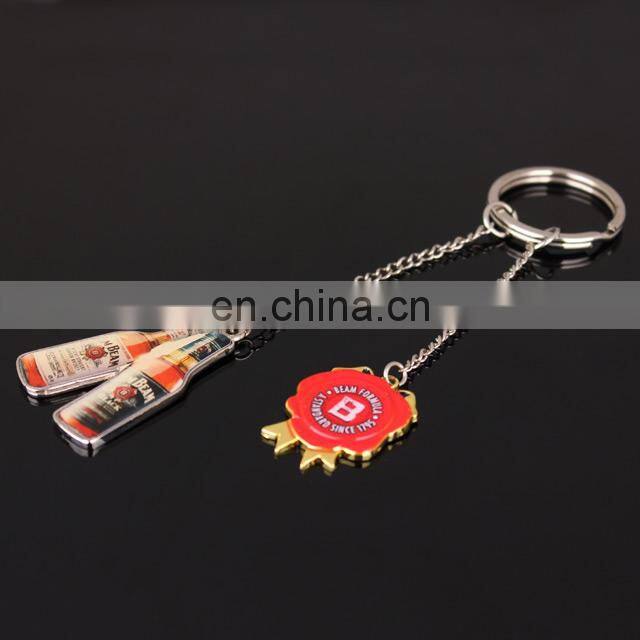promotional gifts custom beer bottle keychain