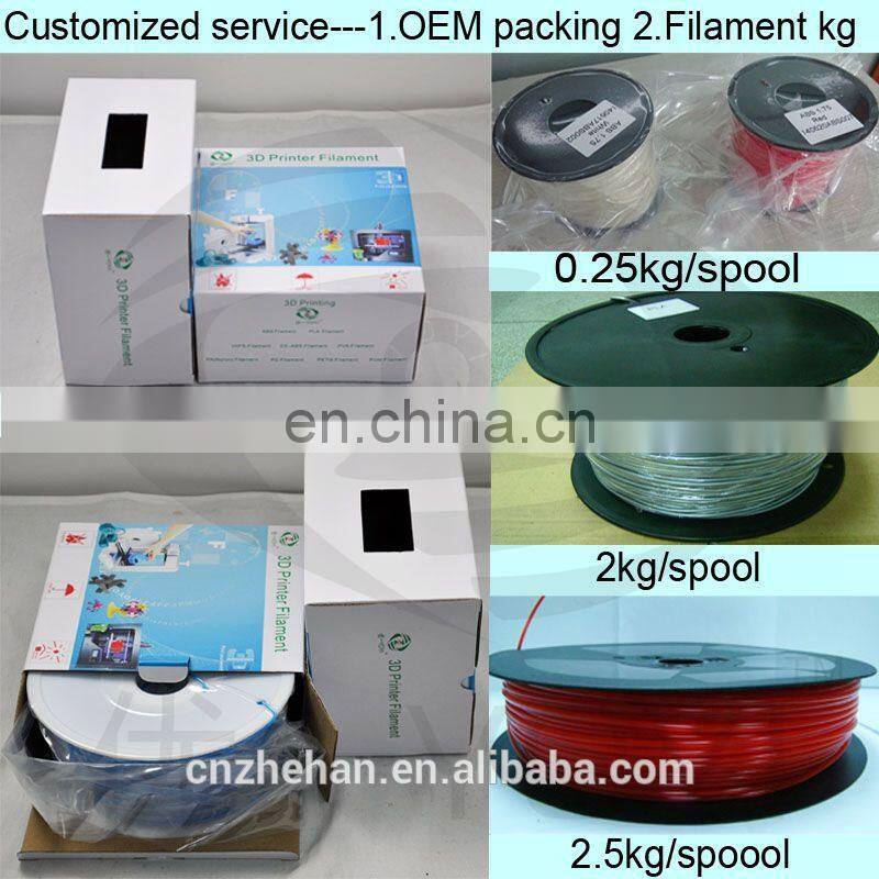 Stock 1.75mm 3d Printer Filament Hips Pva Pa Wood welding rods Filament Printing