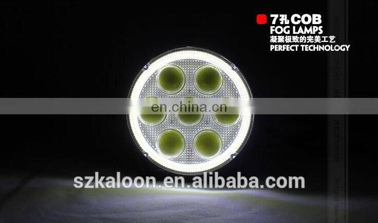 Led Fog Light Fog Lamps Projector 7 Cob Led Halo Ring Led Projector Fog Lamp