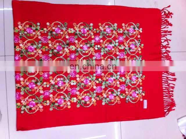flower embroider scarf 1700*70cm lady's scarf woman shawl