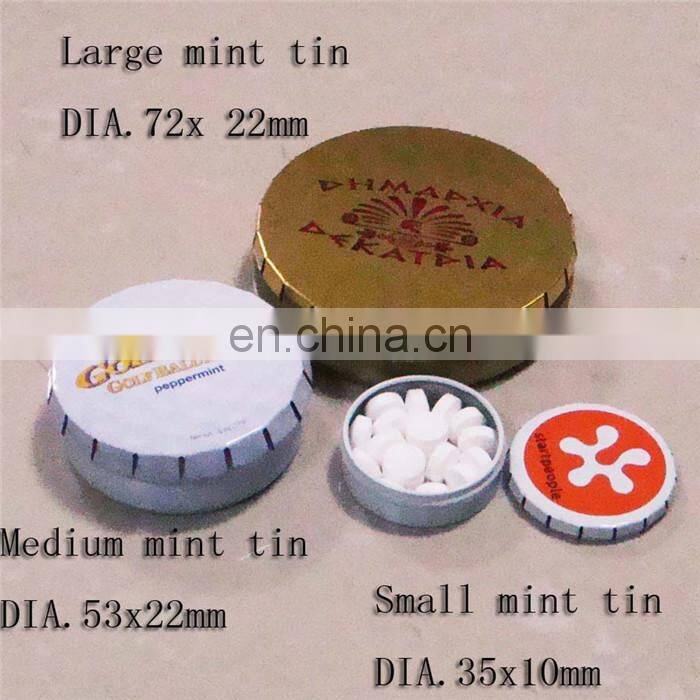Shaoxing factory directly offer wholesale mint tin box