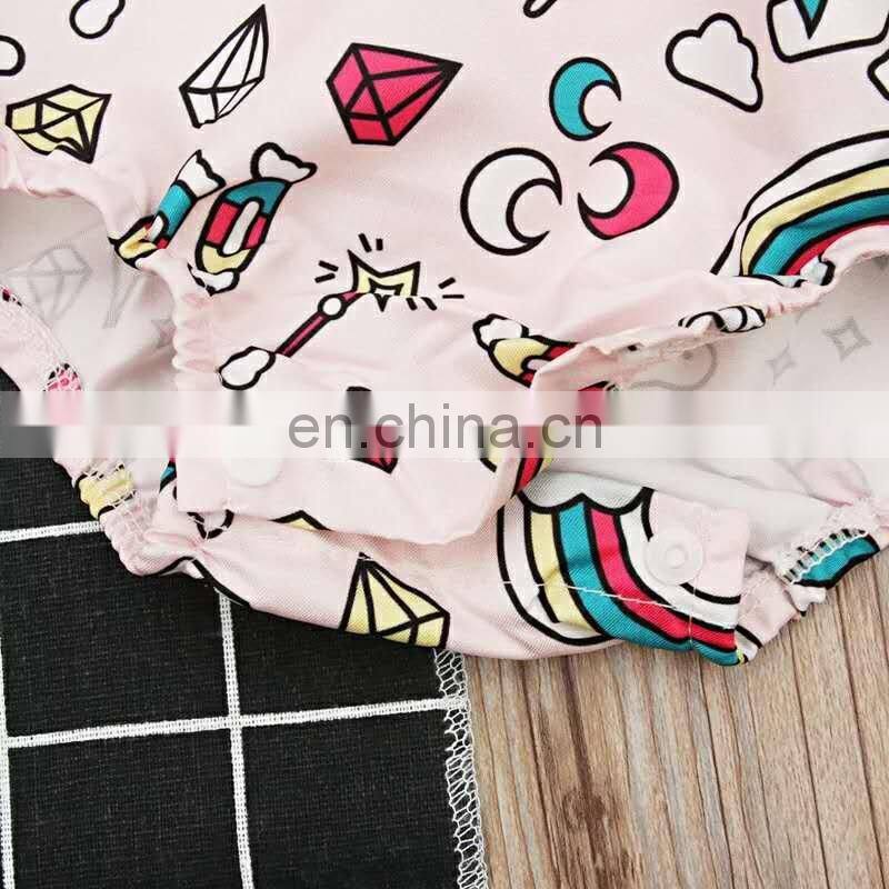 New summer baby romper Girl princess Romper baby clothes Newborn Backless Jumpsuit