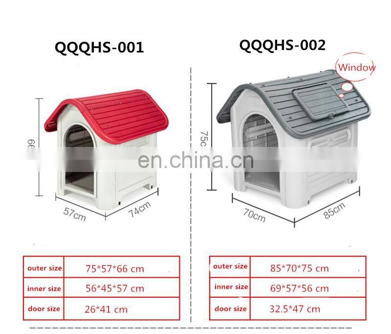 Outdoor Removable Rainproof Plastic Pet Large Dog House