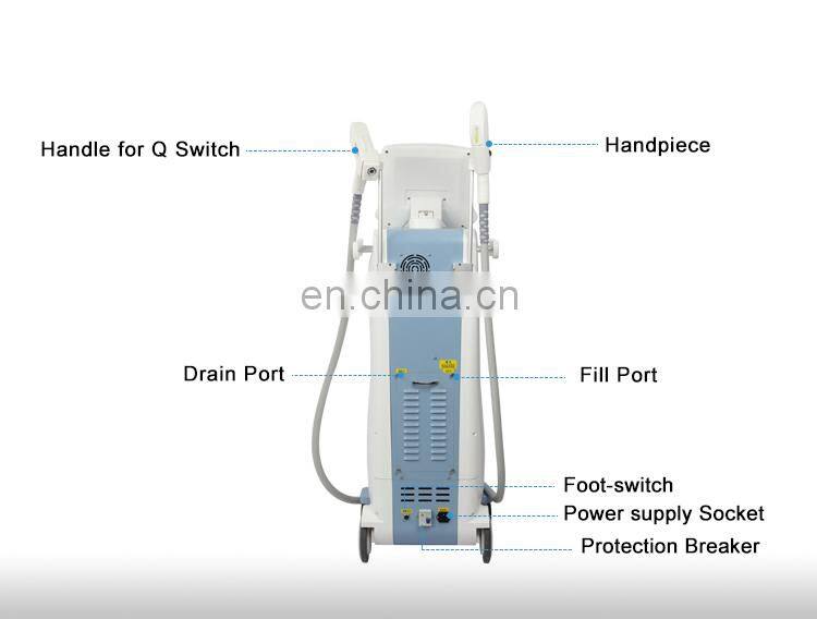 LFS-K3 LEFIS IPL Laser Beauty Equipment/Portable Elight ipl+ND yag laser/ hair removal tattoo removal machine