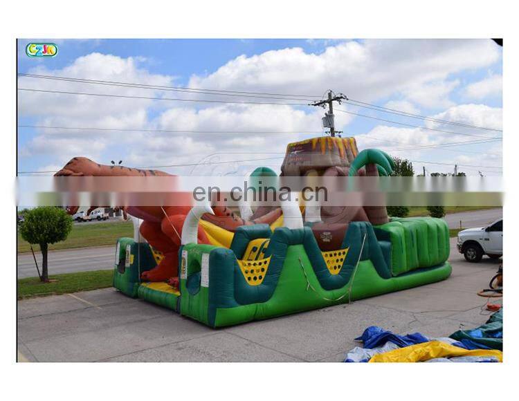 China clearance whole sale popular large dinosaur inflatable play ground for sale