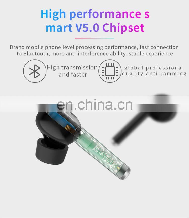 True Wireless Earbuds, BT V5.0 Headphones in-Ear TWS Earphones Auto-Pair Wireless Headphones with stereo sound