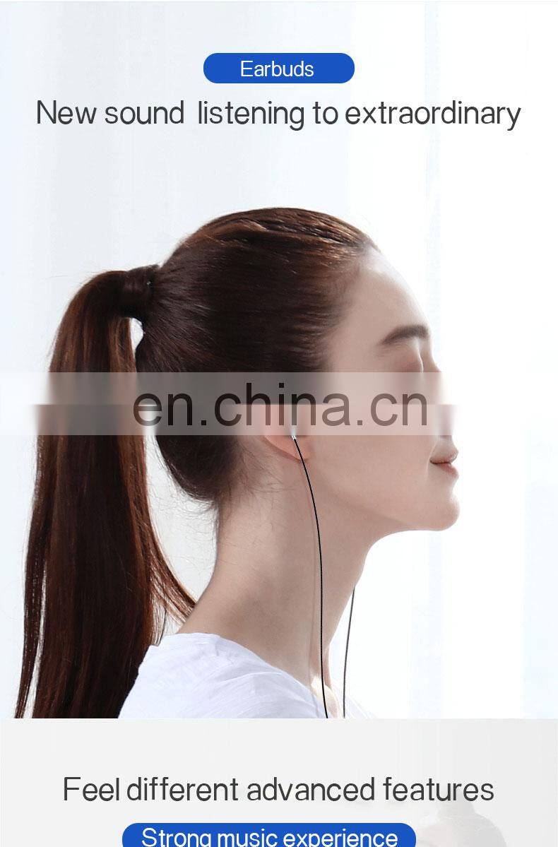 Golden Sky Earbuds With External Microphone Audio Headphone Audio Jack Headset Microphone Earpiece Oem Metal Earphone Wired