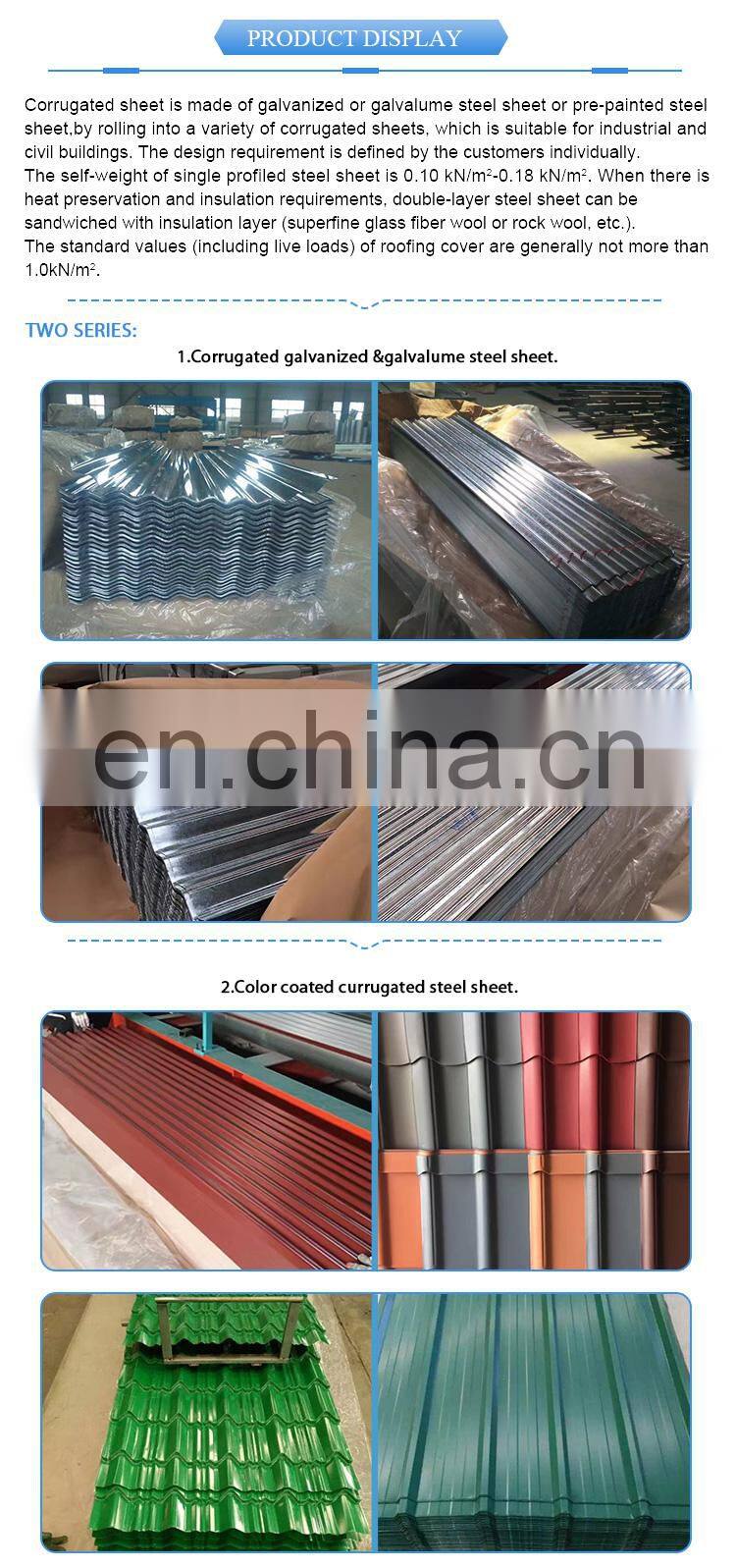 Prepainted Corrugated Sheet With Price List Trapezoid Roofing Sheet Online Selling Products