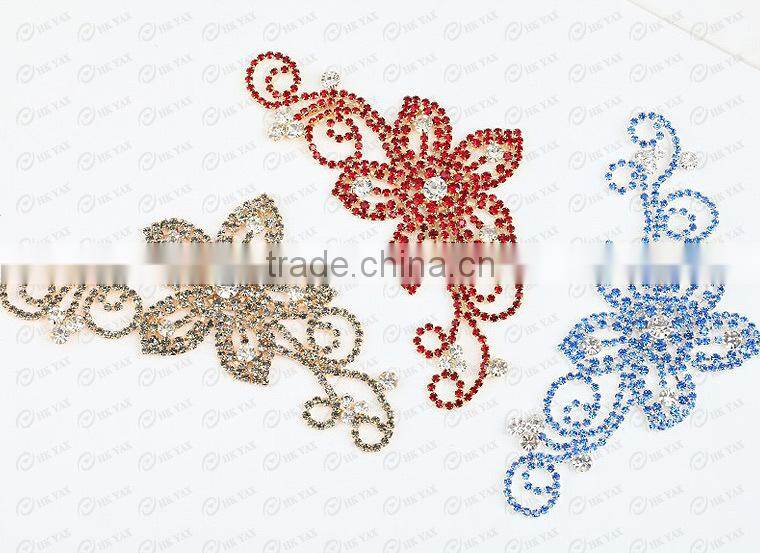 W0319 Pretty charming flower rhinestone embellishments,bridal wedding rhinestone flower embellishments