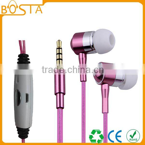 Full light 3.5mm Connectors and In-Ear glowing LED metal stylish fashion earbuds