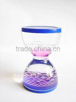 acrylic liquid gel timer hourglass