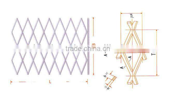 thinkness with 9mm heavy expaned metal sheet