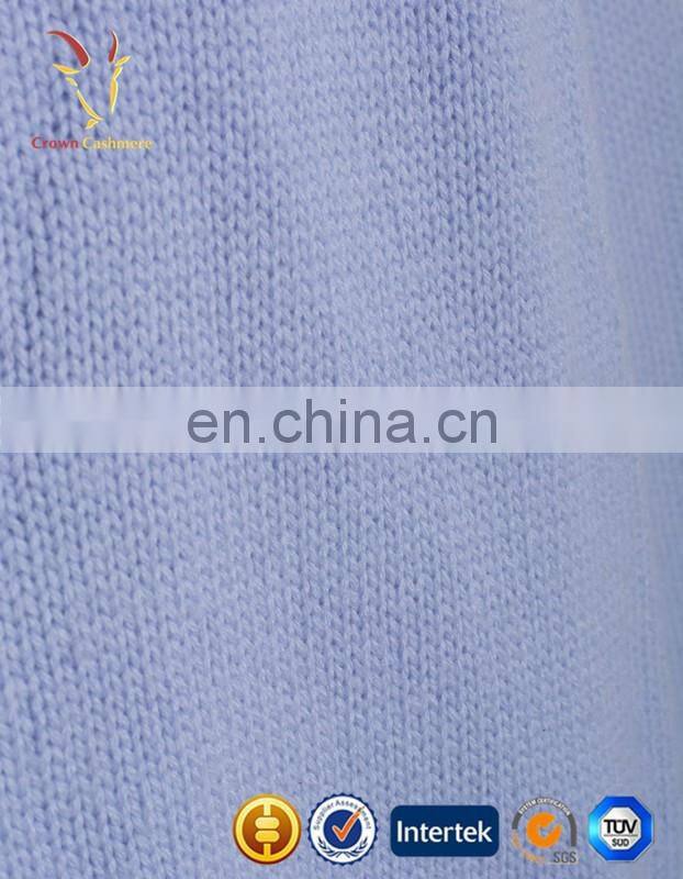 Loose Skyblue Latest Fashion Ladies Woolen Long Cardigan