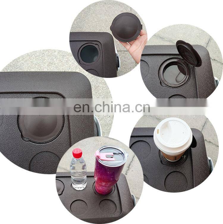 The new product surface like rattan wave effect plastic ice cooler box outdoor cooling box sets for camping and food trasportio