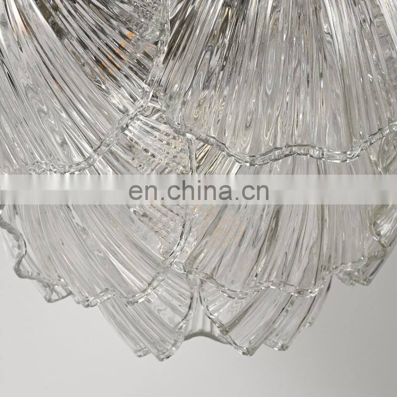 Crystal tears lamp fixed ceiling light in crystal glass shell