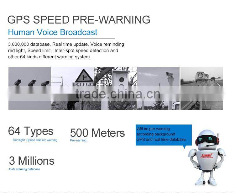 Factory Direct GPS G-sensor Driver Recorder HD Car Dvr Camera Radar Detector With Car Dvr Video