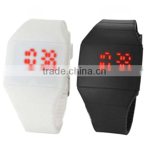 New 2013 products the full color watch led silicone sports watch