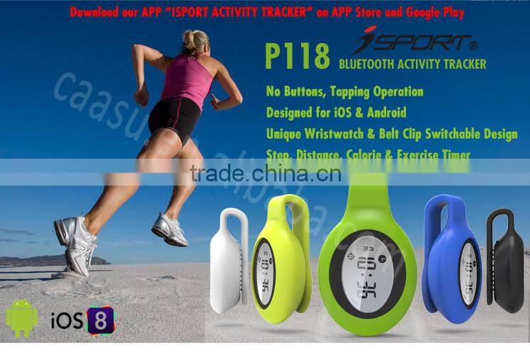 Unique Design 15 Day Memorys Pedometer Bluetooth