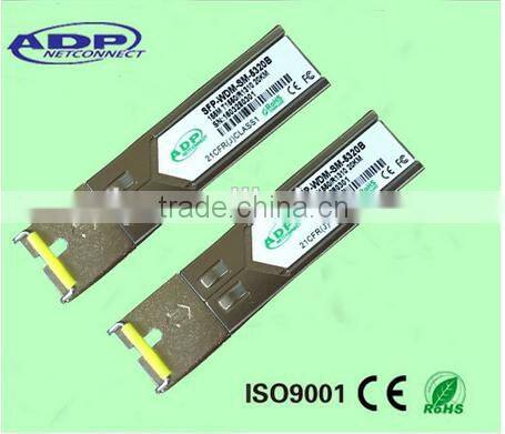 2.5G 10KM Tx1550nm/Rx1310nm LC Connector 0-70Degree BIDI optical transceiver