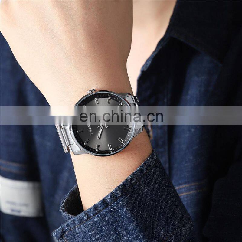 SKMEI 1878 New Arrival Quartz Watch for Men Wristwatch Simple Stainless Steel Strap Watch for Men