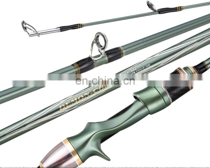 JOHNCOO1.68m 1.8m 1.98m 2.1m Spinning Fishing rod 2 Tips L ML Casting Fishing Rod Fast Action 2-10g Light Weight Rods