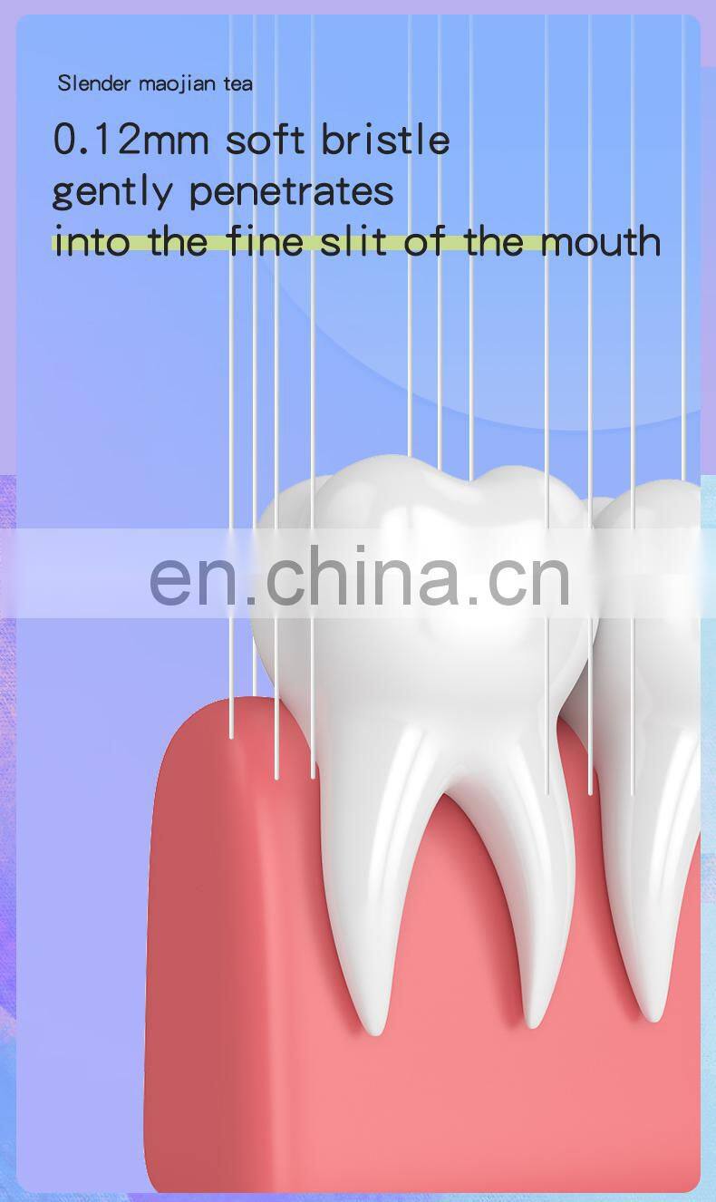 Private label Extra Soft Toothbrush Ultra Soft-bristled bamboo Teeth brush Micro-nano 20000 Floss Bristle Effect for adult
