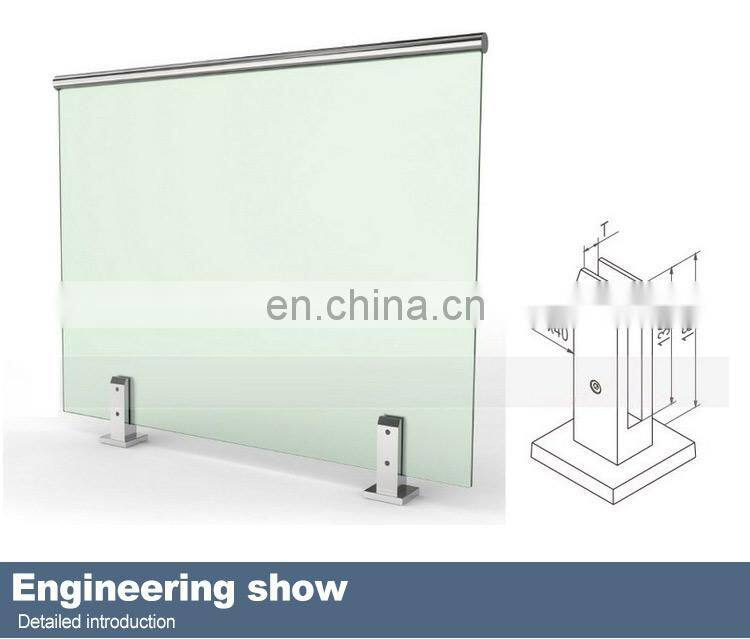 Superhouse CA Modern High Quality Outdoor U Channel Glass Balustrade With Low Price For California