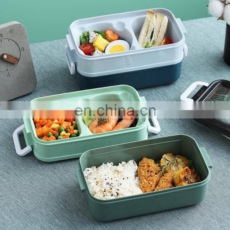 304 Stainless Steel Lunch Box Bento Box For School Kids Office Worker 2layers Lunch Container Food Storage Box