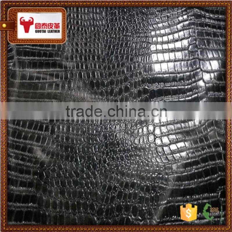 Genuine pu coated cow split bag leather