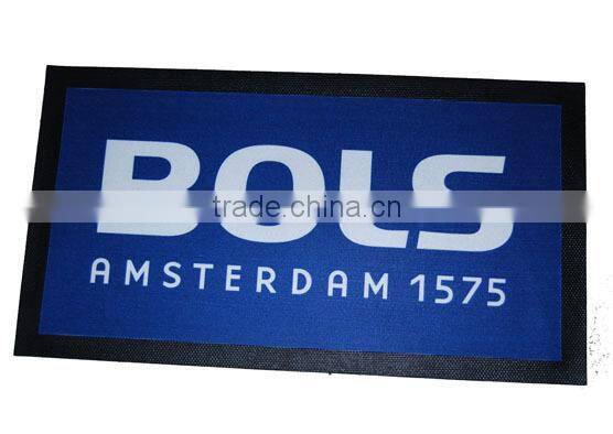 2016 hot selling water absorbent nitrile rubber beer bar mat