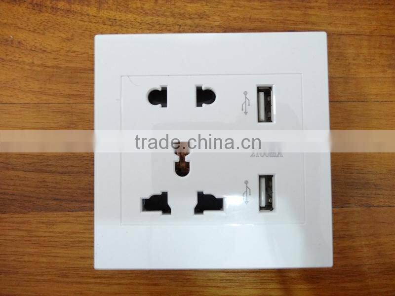 universal socket with usb/wall socket with usb port/usb wall socket 240v