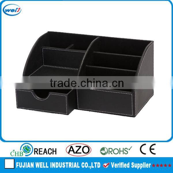 PU leather handmade decorative box for office