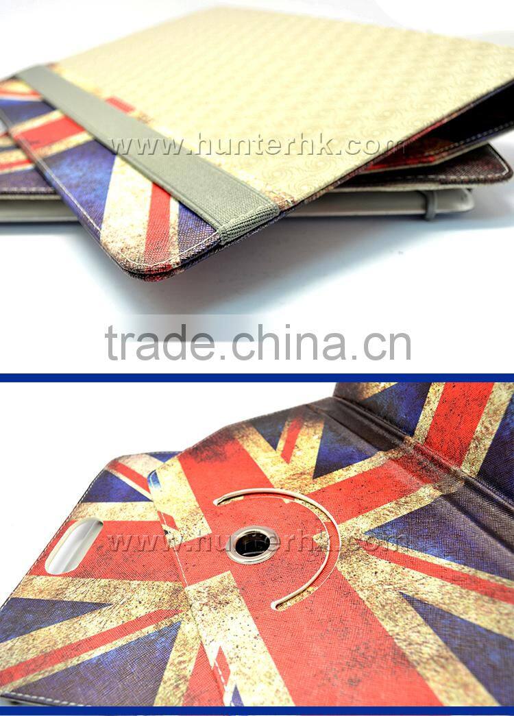 Printed Union Jack Universal Rotating Tablet Case