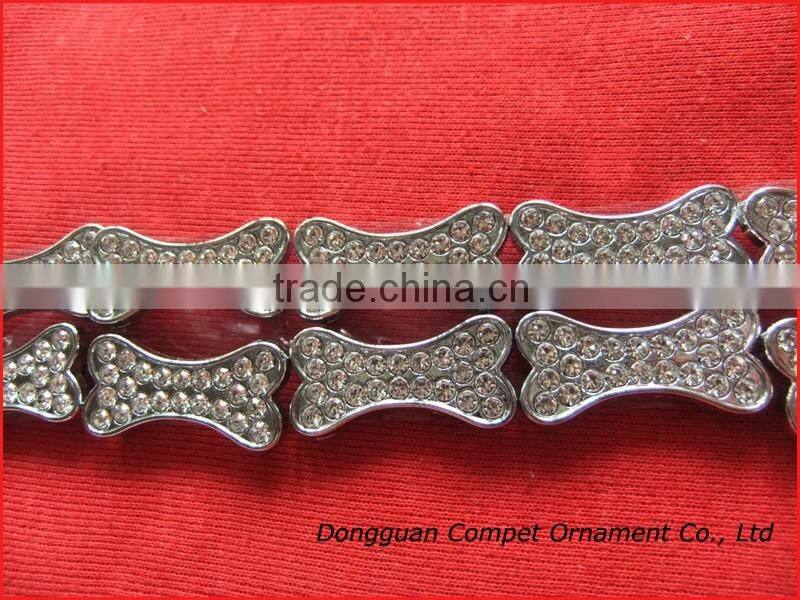 Produce 10 mm slide charm bone DIY zinc alloy accessories