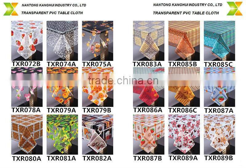 Flower lamination PVC table cloth