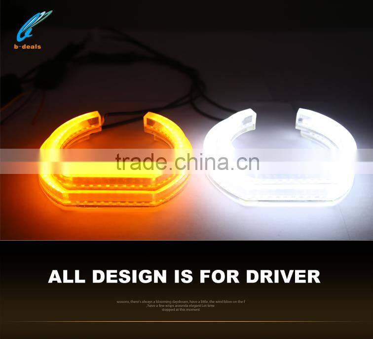 2015 CE certificate hot Selling led car headlights crystal angel eyes for bmw e90
