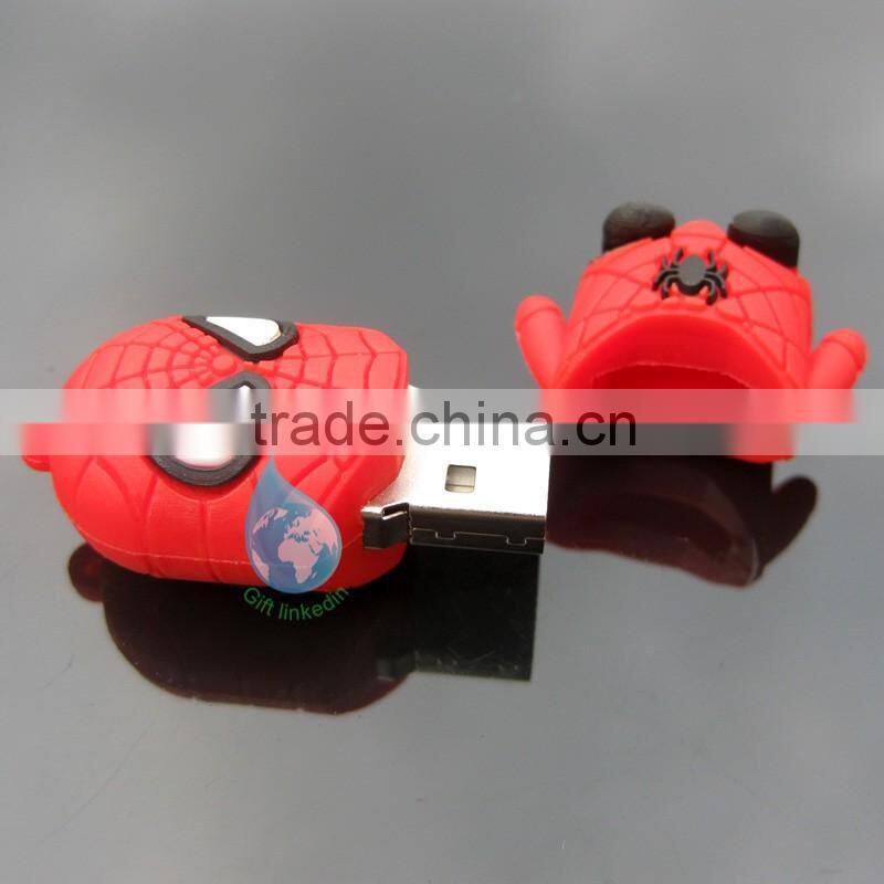 professional custom made soft pvc guitar flash drive cartoon usb drive