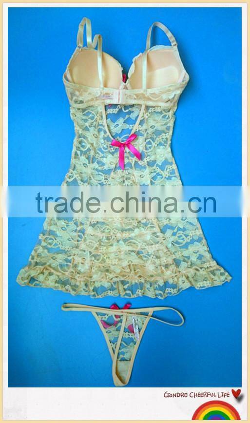 Sex wholesale cheap lady lingerie underwear, sexy Lace Babydoll