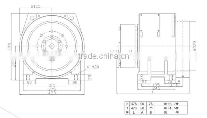 Elevator Gearless Traction Machine MCG130, Lift Motor