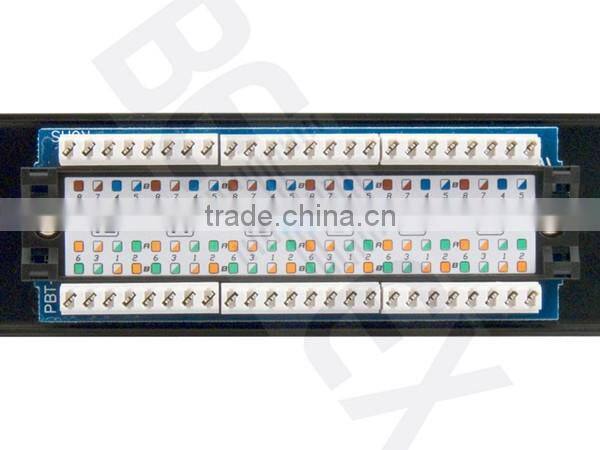 19" Patch Panel Dual 50 Port RJ45 Patch Panel Cat5e Patch Panel