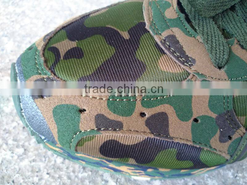 Men's and women's marathon digital military training army camouflage jogging shoes fan motor running shoes