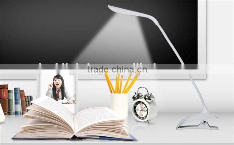 Gift JK-853C USB Power white Color LED table Light Clips reading lights with flexible tube desk bed lighting