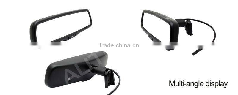 Car compass mirror high brightness monitor for reverse system