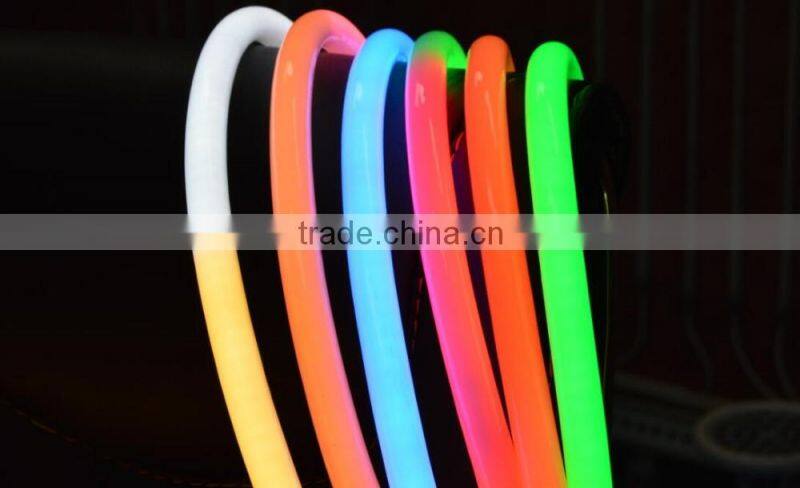 PVC plastic housing color changing rgb led neon flexible tube