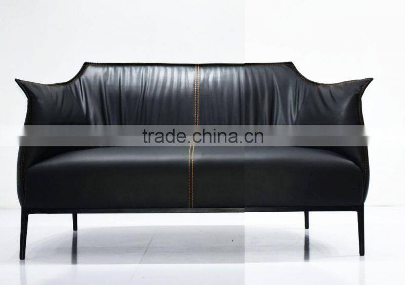 New Modern hot selling price cheap latest italian leather sofa design with kd iron legs