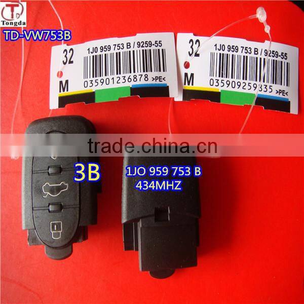 Tongda TD-231G,4D 0867 231 G for A-DI A6 A4 TT C5 3button remote control