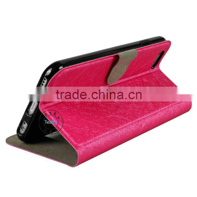 Wholesale - Fashion Wallet Leather Case Cover With Credit Card Holder For iphone 6